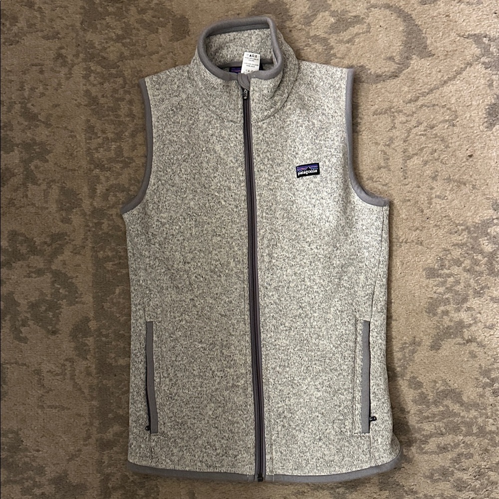 Patagonia Heathered Gray Fleece Vest XS